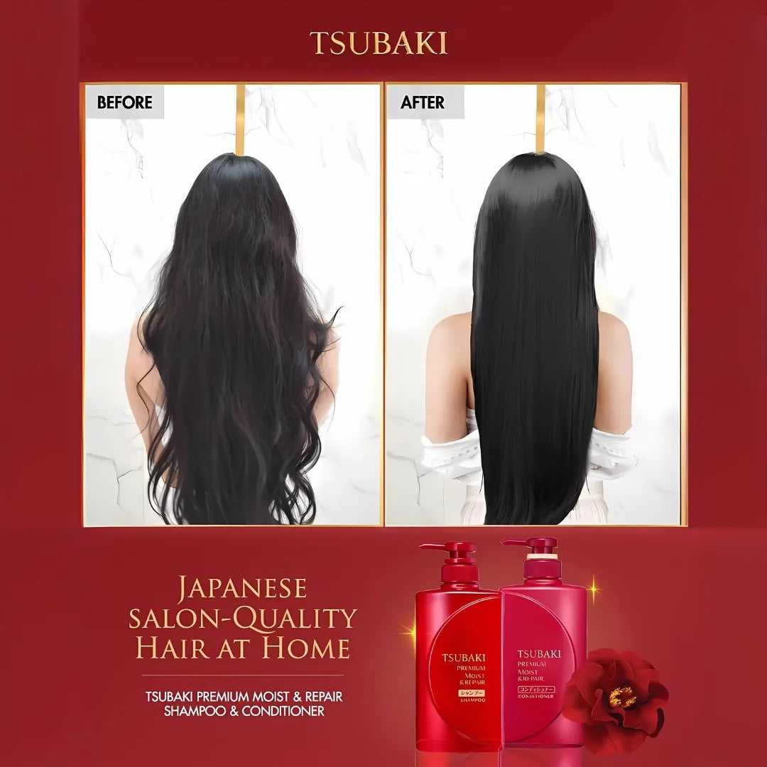 TSUBAKI Premium Moist Shampoo 490ml