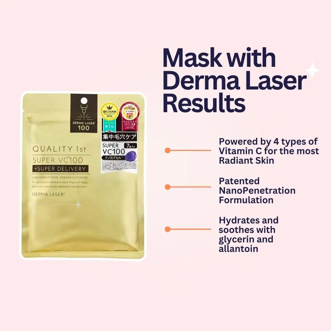 Quality 1st Derma Laser Super VC100 Mask - 7 Sheets