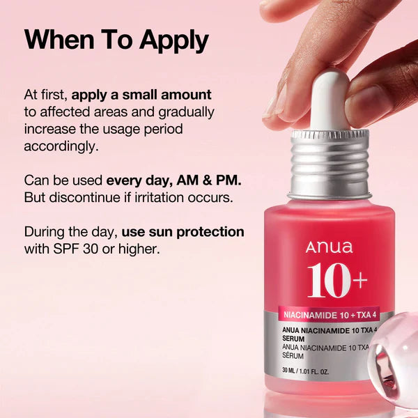 Anua NIACINAMIDE 10%+TXA 4% Serum - 30ml